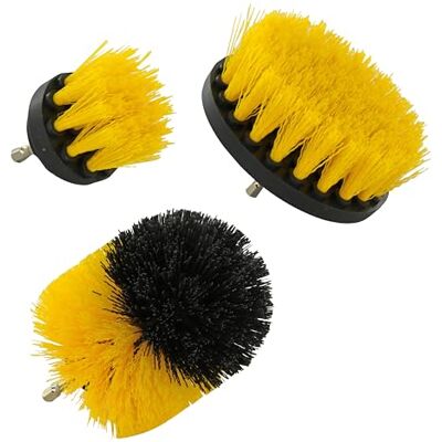 Tivoly • Lot de Brosses Polypropylène Plates & Ronde • Fil Souple • Nettoyage Facile Tous Matériaux sans Rayures • pour Perceuse Tivoly • Lot de Brosses Polypropylène Plates & Ronde • Fil Souple • Nettoyage Facile Tous Matériaux sans Rayures • pour Perceuse