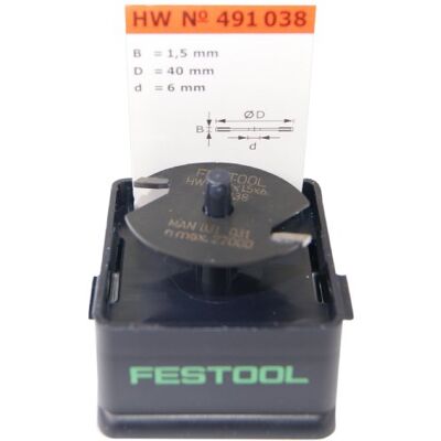 Festool Fraise à disque HW D40 x 1,5 mm (sans broche et roulement à billes) Festool Fraise à disque HW D40 x 1,5 mm (sans broche et roulement à billes)