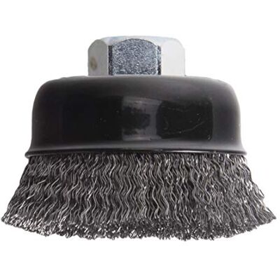 DeWalt Brosse métallique DT3488 (ondulée, longueur du fil 23 mm, diamètre 75 mm, M14, pour applications moyennes : pour enlever la peinture, la rouille, les dépôts, le nettoyage de surface et DeWalt Brosse métallique DT3488 (ondulée, longueur du fil 23 mm, diamètre 75 mm, M14, pour applications moyennes : pour enlever la peinture, la rouille, les dépôts, le nettoyage de surface et