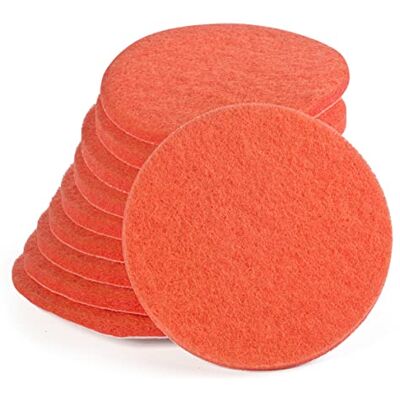WFix Lot de 10 éponges abrasives Velcro pour ponceuse excentrique 150 mm P600-700 Orange 150 mm Pour métal avec acier inoxydable, pierre, bois, plastique, etc WFix Lot de 10 éponges abrasives Velcro pour ponceuse excentrique 150 mm P600-700 Orange 150 mm Pour métal avec acier inoxydable, pierre, bois, plastique, etc