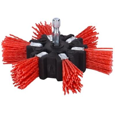 Century Drill & Tool Century Drill and Tool 77341 Brosse à lamelles en nylon épais 10,2 cm (grain 80) Century Drill & Tool Century Drill and Tool 77341 Brosse à lamelles en nylon épais 10,2 cm (grain 80)