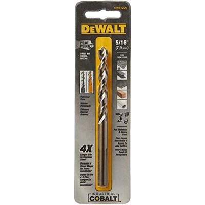 DeWalt Foret pointe pilote industriel cobalt 5/16" (DWA1220) DeWalt Foret pointe pilote industriel cobalt 5/16" (DWA1220)