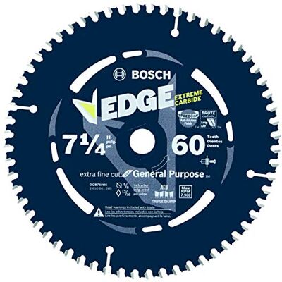 Bosch DCB760 Lame de scie circulaire 60 dents pour finition extra fine 19,5 mm Bosch DCB760 Lame de scie circulaire 60 dents pour finition extra fine 19,5 mm