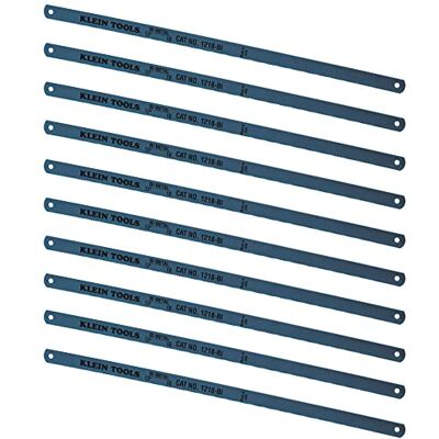 KLEIN TOOLS 1218BI-P Lot de 10 lames de scie à chantourner bi-métal, 30,5 cm, 18 dents KLEIN TOOLS 1218BI-P Lot de 10 lames de scie à chantourner bi-métal, 30,5 cm, 18 dents