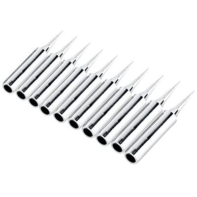Walfront 10Pcs 900M-T-I Pointe de Fer à Souder en Cuivre Plaqué Fer pour Station de Soudage Forme I Walfront 10Pcs 900M-T-I Pointe de Fer à Souder en Cuivre Plaqué Fer pour Station de Soudage Forme I