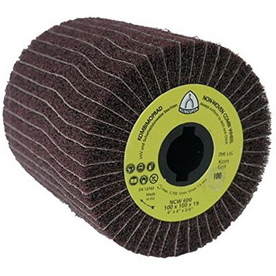 Klingspor NCW 600 S 258908 Rouleau de satinage en non-tissé Marron rouge 100 x 100 x 19 mm Unité d'emballage 1 Grain 180 Très fin Klingspor NCW 600 S 258908 Rouleau de satinage en non-tissé Marron rouge 100 x 100 x 19 mm Unité d'emballage 1 Grain 180 Très fin