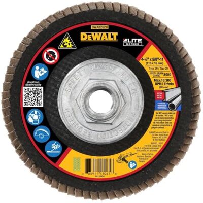 DeWalt DWA8282H 80G T29 XP Disque à rabat en céramique 11,4 x 1,5 cm DeWalt DWA8282H 80G T29 XP Disque à rabat en céramique 11,4 x 1,5 cm