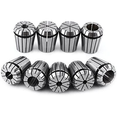 Walfront Lot de 9 pinces de serrage ER32 Pour machine de gravure CNC et fraiseuse 2/4/6/8/10/12/16/18/20 mm Walfront Lot de 9 pinces de serrage ER32 Pour machine de gravure CNC et fraiseuse 2/4/6/8/10/12/16/18/20 mm