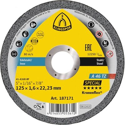 Klingspor A 24 R 13754 Roue à tronçonner 100 x 2,5 x 16 mm (1 pièce) Klingspor A 24 R 13754 Roue à tronçonner 100 x 2,5 x 16 mm (1 pièce)