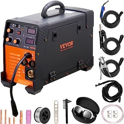 VEVOR Poste à Souder MIG-250 Poste à Souder MIG MMA TIG 250 A Poste de Soudage Portable Soudeuse Inverseur à Fil Fourré Machine à Souder 3 en 1 Équipement pour Soudage Acier au Carbone Fer Acier Inox VEVOR Poste à Souder MIG-250 Poste à Souder MIG MMA TIG 250 A Poste de Soudage Portable Soudeuse Inverseur à Fil Fourré Machine à Souder 3 en 1 Équipement pour Soudage Acier au Carbone Fer Acier Inox
