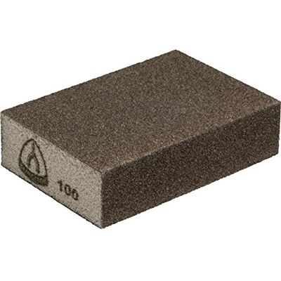 Klingspor 125280 SK 500 Bloc à poncer Grain 100 Corindon, 100 x 70 x 25 mm, Brun Klingspor 125280 SK 500 Bloc à poncer Grain 100 Corindon, 100 x 70 x 25 mm, Brun