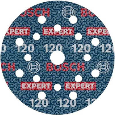 Bosch 1x Disque abrasif sur film EXPERT O780 (pour Bois dur, Peinture sur bois, Ø 125 mm, Grain 120, Professional Accessoire Ponceuse excentrique) Bosch 1x Disque abrasif sur film EXPERT O780 (pour Bois dur, Peinture sur bois, Ø 125 mm, Grain 120, Professional Accessoire Ponceuse excentrique)