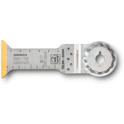 Fein Lame de scie E-Cut Long-Life bimétallique avec une longue durée de vie,lame de scie pour coupes profondes,10 Pce.,Largeur 42 mm, Longueur 78 mm, Porte-outil StarlockMax, avec revêtement en titane Fein Lame de scie E-Cut Long-Life bimétallique avec une longue durée de vie,lame de scie pour coupes profondes,10 Pce.,Largeur 42 mm, Longueur 78 mm, Porte-outil StarlockMax, avec revêtement en titane