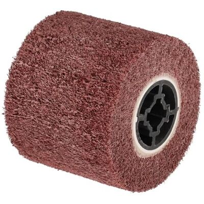 Dedra Meule cylindrique pour machine de finition satinée, 120 x 100 mm, grain 120, vitesse max. : 4 000 tr/min, revêtement en nylon, grain moyen, performance de meulage constante, changement facile Dedra Meule cylindrique pour machine de finition satinée, 120 x 100 mm, grain 120, vitesse max. : 4 000 tr/min, revêtement en nylon, grain moyen, performance de meulage constante, changement facile