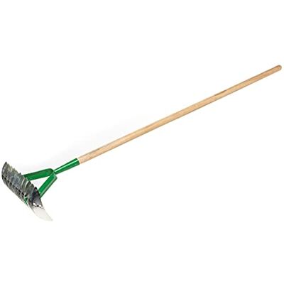 KOTARBAU ® Aérateur de gazon manuel Scarificateur manuel Râteau de coupe Râteau à mousse Scarificateur manuel, vert, 360 x 130 mm, Avec manche KOTARBAU ® Aérateur de gazon manuel Scarificateur manuel Râteau de coupe Râteau à mousse Scarificateur manuel, vert, 360 x 130 mm, Avec manche