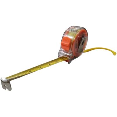 PARENCE Metre Ruban à Mesurer de 7,5 Mètres Acier de Haute Qualité, Échelle en Centimètres et en Pouces, Mesure Précise et Facile d'Utilisation Verouillage manuel Transparent 7.5M PARENCE Metre Ruban à Mesurer de 7,5 Mètres Acier de Haute Qualité, Échelle en Centimètres et en Pouces, Mesure Précise et Facile d'Utilisation Verouillage manuel Transparent 7.5M