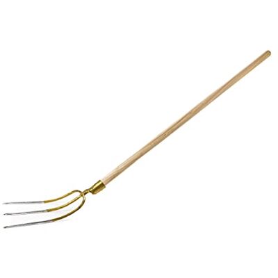 KOTARBAU ® Fourche à foin Forke à 3 dents avec manche, fourche à foin, fourche de jardin, fourche à fumée, fourche pour le jardin et l'agriculture KOTARBAU ® Fourche à foin Forke à 3 dents avec manche, fourche à foin, fourche de jardin, fourche à fumée, fourche pour le jardin et l'agriculture