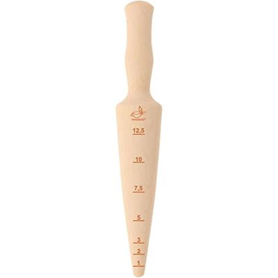 Teemando ® Bois de plantation en bois de hêtre non traité avec échelle graduée, 24,5 cm de long, pour extérieur Teemando ® Bois de plantation en bois de hêtre non traité avec échelle graduée, 24,5 cm de long, pour extérieur