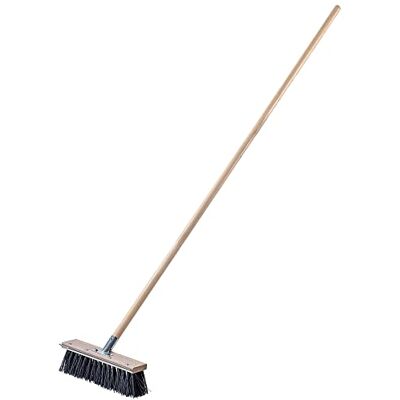 KADAX balai de rue 2 en 1, industriel long manche bois, plastique 30 cm KADAX balai de rue 2 en 1, industriel long manche bois, plastique 30 cm