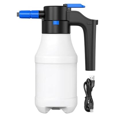 Ziurmut Arrosoir électrique pour lavage de voiture, 1,5 l, arrosoir multifonction haute pression pour lavage de voiture et plantes de jardin Ziurmut Arrosoir électrique pour lavage de voiture, 1,5 l, arrosoir multifonction haute pression pour lavage de voiture et plantes de jardin