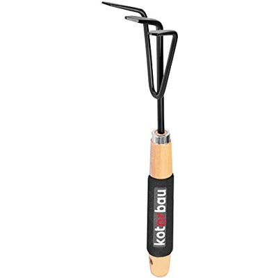 KOTARBAU ® Mini Grubber 88 mm de largeur de travail, râteau de fleurs, griffe de jardin, cultivateur pour desserrer le sol, fosse de désherbage pour le jardinage KOTARBAU ® Mini Grubber 88 mm de largeur de travail, râteau de fleurs, griffe de jardin, cultivateur pour desserrer le sol, fosse de désherbage pour le jardinage