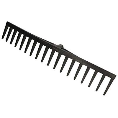 KOTARBAU ® Rateau Jardin Rateau à Feuilles Plastique 61 cm Noir 18 Dents sans Manche Outil Jardinage Léger Ramasse Herbe Gazon Branches Déchets KOTARBAU ® Rateau Jardin Rateau à Feuilles Plastique 61 cm Noir 18 Dents sans Manche Outil Jardinage Léger Ramasse Herbe Gazon Branches Déchets