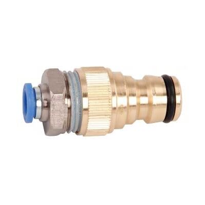 Axis Adaptateur Gardena vers Tuyau 8 mm en Laiton Raccord fileté étanche pour perche télescopique nettoyage PV, fenêtres et arrosage de jardin Axis Adaptateur Gardena vers Tuyau 8 mm en Laiton Raccord fileté étanche pour perche télescopique nettoyage PV, fenêtres et arrosage de jardin