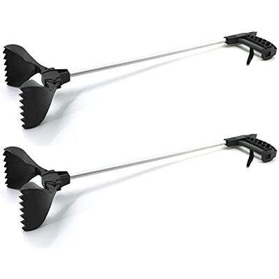 HAC24 Lot de 2 pinces de préhension universelles avec pelle en aluminium Pince de préhension pour déchets Pince de préhension Aide à la ramassement des déchets Noir HAC24 Lot de 2 pinces de préhension universelles avec pelle en aluminium Pince de préhension pour déchets Pince de préhension Aide à la ramassement des déchets Noir