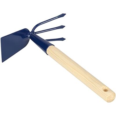 KOTARBAU Motobineuse de jardin Double pioche à main 3 dents Pour transplanter, désherber Entretien du jardin KOTARBAU Motobineuse de jardin Double pioche à main 3 dents Pour transplanter, désherber Entretien du jardin