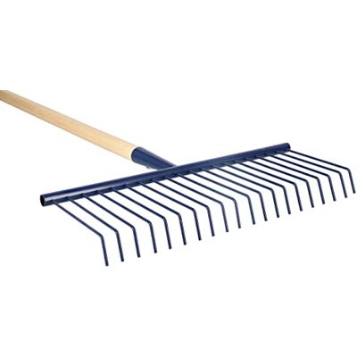KOTARBAU ® Rateau à Feuille Rateau Jardin Stahldraht 40,5 cm Manche en Bois 143 cm avec Longues Dents Balai à Gazon Outil Jardin pour Herbe et Feuilles Bleu Foncé KOTARBAU ® Rateau à Feuille Rateau Jardin Stahldraht 40,5 cm Manche en Bois 143 cm avec Longues Dents Balai à Gazon Outil Jardin pour Herbe et Feuilles Bleu Foncé