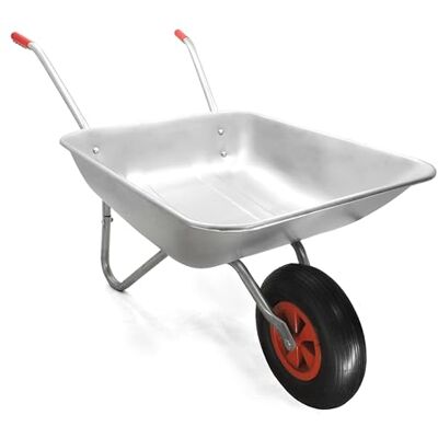 Bestschweissen.de Brouette de jardin Brouette légère galvanisée 80 l Charge maximale : 130 kg Pour le jardin et la construction Bestschweissen.de Brouette de jardin Brouette légère galvanisée 80 l Charge maximale : 130 kg Pour le jardin et la construction