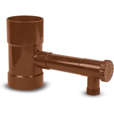 DOJA Barcelona Collecteur de pluie Marron 80 mm Robinet réglable pour réservoir, collecteur d'eau de pluie, installation facile, matériau résistant, polyvalence pour arrosage et récupération DOJA Barcelona Collecteur de pluie Marron 80 mm Robinet réglable pour réservoir, collecteur d'eau de pluie, installation facile, matériau résistant, polyvalence pour arrosage et récupération