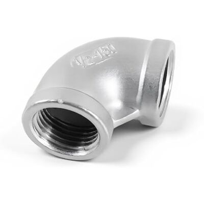 Dpofirs Connecteur de tuyau coudé de 1,27 cm en acier inoxydable coudé à 90 degrés fileté femelle DN15 coudé à 90 degrés en acier inoxydable Dpofirs Connecteur de tuyau coudé de 1,27 cm en acier inoxydable coudé à 90 degrés fileté femelle DN15 coudé à 90 degrés en acier inoxydable