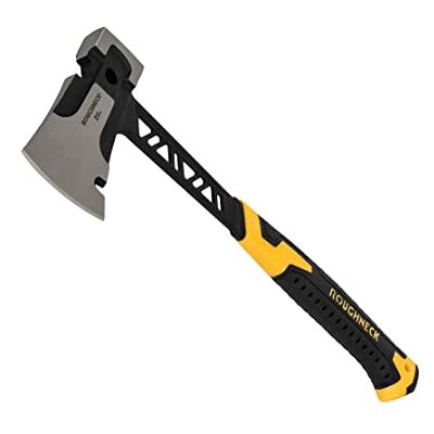 Roughneck Hache Gorilla V-Series 0,6 kg (1¼ lb) Acier forgé, trempé et revenue, système anti-vibration, poignée à coussin d'air, légère, arrache-clou et trou pour dragonne Roughneck Hache Gorilla V-Series 0,6 kg (1¼ lb) Acier forgé, trempé et revenue, système anti-vibration, poignée à coussin d'air, légère, arrache-clou et trou pour dragonne