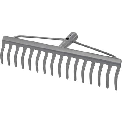KOTARBAU ® Rateau à Feuille Métal 41 cm Râteau Jardin 16 Dents Gris Outil Robuste Pour Entretien Gazon Jardinage sans Manche KOTARBAU ® Rateau à Feuille Métal 41 cm Râteau Jardin 16 Dents Gris Outil Robuste Pour Entretien Gazon Jardinage sans Manche