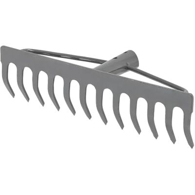 KOTARBAU ® Rateau à Feuille Métal 31 cm Râteau Jardin 12 Dents Gris Outil Robuste Pour Entretien Gazon Jardinage sans Manche KOTARBAU ® Rateau à Feuille Métal 31 cm Râteau Jardin 12 Dents Gris Outil Robuste Pour Entretien Gazon Jardinage sans Manche