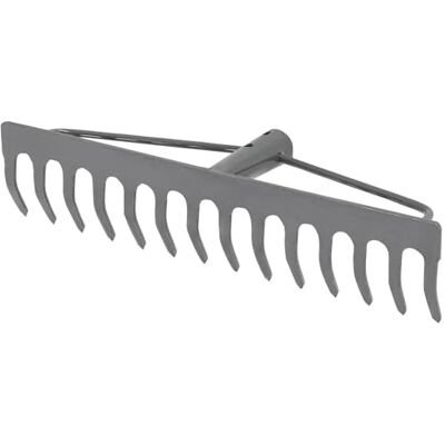 KOTARBAU ® Rateau à Feuille Métal 36 cm Râteau Jardin 14 Dents Gris Outil Robuste Pour Entretien Gazon Jardinage sans Manche KOTARBAU ® Rateau à Feuille Métal 36 cm Râteau Jardin 14 Dents Gris Outil Robuste Pour Entretien Gazon Jardinage sans Manche