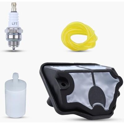 Haishine Filtre à air Tuyau de Carburant Filtre Kit de réparation de Bougie d'allumage pour Husqvarna 142 141 137 136 36 41 Scie à chaîne Haishine Filtre à air Tuyau de Carburant Filtre Kit de réparation de Bougie d'allumage pour Husqvarna 142 141 137 136 36 41 Scie à chaîne