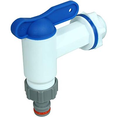 GASMIS Robinet 3/4'' 26,4 mm pour Collecteur Récupérateur Eau Pluie, Robinet de Rechange pour Citerne d'eau – Joint et Nez de Robinet Rapide, Blanc GASMIS Robinet 3/4'' 26,4 mm pour Collecteur Récupérateur Eau Pluie, Robinet de Rechange pour Citerne d'eau – Joint et Nez de Robinet Rapide, Blanc