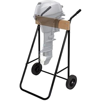 Relaxdays Support pour moteur hors-bord, stockage & transport, noir moteur à arbre long jusqu'à 100 kg, en acier Relaxdays Support pour moteur hors-bord, stockage & transport, noir moteur à arbre long jusqu'à 100 kg, en acier