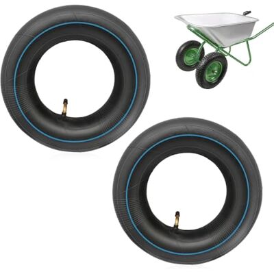 mizikuu 2 Pièces Chambre a Air 4.10/3.50-6, Chambre a Air pour Diable avec Valve Courbée Pneu Brouette Tubes Intérieurs de Remplacement Chambre à Air De Rechange Pour Brouette, Diable, Chariot mizikuu 2 Pièces Chambre a Air 4.10/3.50-6, Chambre a Air pour Diable avec Valve Courbée Pneu Brouette Tubes Intérieurs de Remplacement Chambre à Air De Rechange Pour Brouette, Diable, Chariot