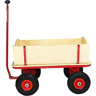 Beachtrekker Style Chariot en bois, chariot, chariot, échelle (naturel) Beachtrekker Style Chariot en bois, chariot, chariot, échelle (naturel)