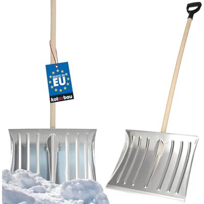 KOTARBAU ® Pelle À Neige 50cm avec Manche en Bois Pelle en Aluminium Renforcé avec Manche Ergonomique 139 cm KOTARBAU ® Pelle À Neige 50cm avec Manche en Bois Pelle en Aluminium Renforcé avec Manche Ergonomique 139 cm