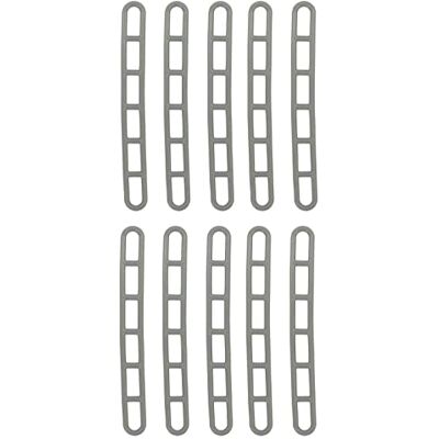 MULTIBROS Lot de 10 éléments de serrage d'échelle pour auvent extra solides, robustes, haute résistance aux tempêtes et au vent (22,5 cm 6 trous) MULTIBROS Lot de 10 éléments de serrage d'échelle pour auvent extra solides, robustes, haute résistance aux tempêtes et au vent (22,5 cm 6 trous)