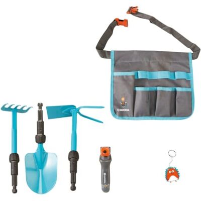 Happy People Gardena 16866 Kit de jardin avec outils de jardinage pour enfants, jouets de jardin, pelle, râteau Happy People Gardena 16866 Kit de jardin avec outils de jardinage pour enfants, jouets de jardin, pelle, râteau