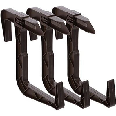 KADAX Lot de 3 Support de boîte à Fleurs sans Forage, Porte-boîtes de Balcon dans l'ensemble, Crochets réglables et Support pour la boîte à Fleurs, Porte-Fleurie pour Balcon et fenêtre (Marron) KADAX Lot de 3 Support de boîte à Fleurs sans Forage, Porte-boîtes de Balcon dans l'ensemble, Crochets réglables et Support pour la boîte à Fleurs, Porte-Fleurie pour Balcon et fenêtre (Marron)