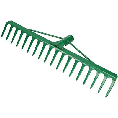 KOTARBAU ® Rateau à Feuille Métal 47,5 cm Râteau Jardin 18 Dents Vert Outil Robuste Pour Entretien Gazon Jardinage sans Manche KOTARBAU ® Rateau à Feuille Métal 47,5 cm Râteau Jardin 18 Dents Vert Outil Robuste Pour Entretien Gazon Jardinage sans Manche