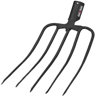 KOTARBAU ® Fourche à foin Forke 5 dents Pour jardin et agriculture KOTARBAU ® Fourche à foin Forke 5 dents Pour jardin et agriculture