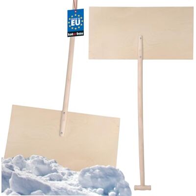 KOTARBAU ® Pelle à neige, en bois, contreplaqué, avec manche en bois, pour enfants, 75 x 38 cm KOTARBAU ® Pelle à neige, en bois, contreplaqué, avec manche en bois, pour enfants, 75 x 38 cm