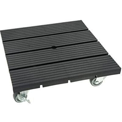HRB Rouleau pour plantes, WPC, résistant aux intempéries, capacité de charge jusqu'à 80 kg, plateau roulant pour plantes, dessous de pot pour l'intérieur et l'extérieur (anthracite, carré, 30 x 30 cm) HRB Rouleau pour plantes, WPC, résistant aux intempéries, capacité de charge jusqu'à 80 kg, plateau roulant pour plantes, dessous de pot pour l'intérieur et l'extérieur (anthracite, carré, 30 x 30 cm)